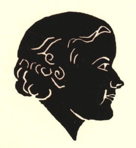 Nora McBride’s Matriculation silhouette, with the caption, ‘Known as bouncing ball, it is hard to upset her good nature.’’