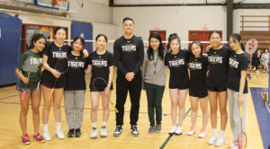 Badminton Team at ISAs. April 20, 2023.